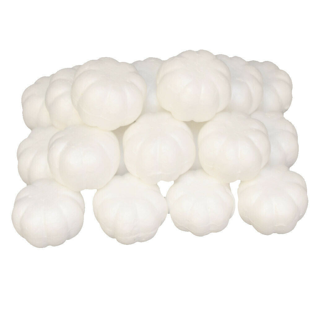 20x Halloween Pumpkin Polystyrene Foam Oraments DIY Handmade Materials