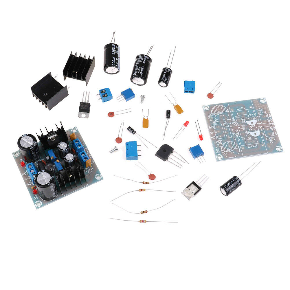AC/DC 12V 24V LM317 LM337 Linear Voltage Regulator Adjustable Power Supply *DD