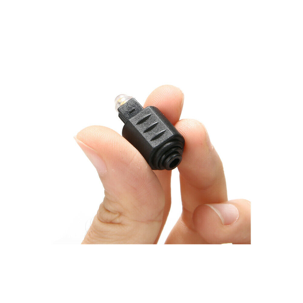 New Optical Audio Adapter 3.5mm Female Mini Jack Plug to Digital Toslink Male
