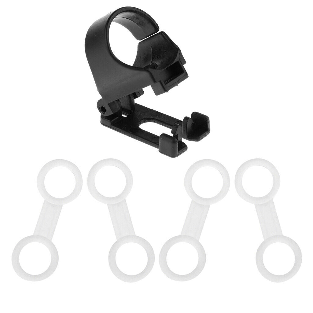 Set 5 Replacement Soft Flexible Silicone Snorkel Keeper Clip Holder Keeper for