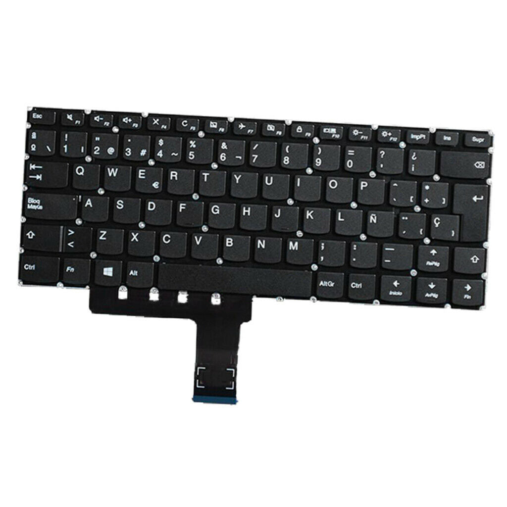 Spanish Layout Replacement Laptop Keyboard Glossy Black Frame for for