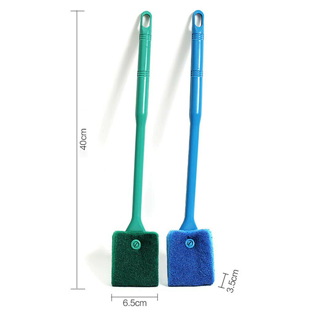 4-Pieces 40cm Fish Tank Aquarium Glass Cleaner Cleaning Brush Algae Scrapper