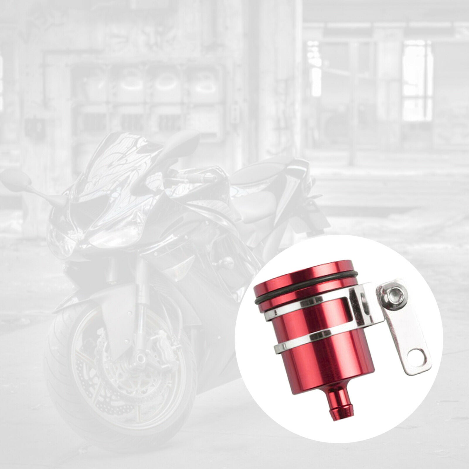 Motorcycle Brake Reservoir Universal Parts Fit for Kawasaki for Yamaha Red