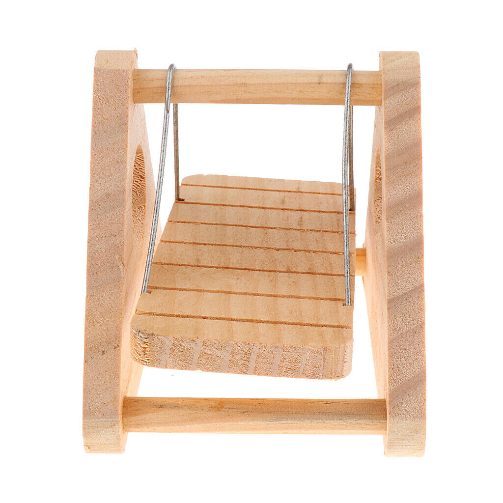 Wooden Exercise Swing, Sports Toys for Small Animals, Hamster, Mouse, Rat,