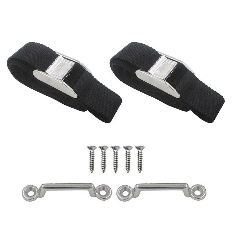 2 pcs Boat Cooler Tie Down Strap Tie Down Kit Tackle Box Tie-Down strap kit