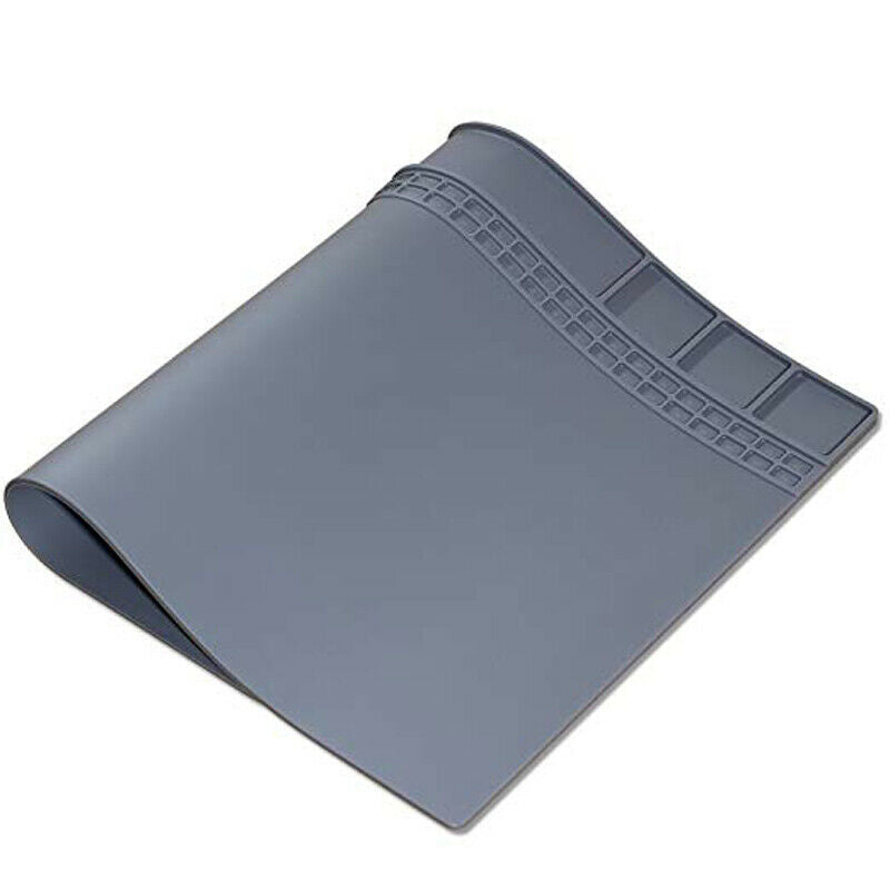 Anti Static Heat 35x25cm Insulation Magnetic Silicone Pad Desk Solder Repair HN