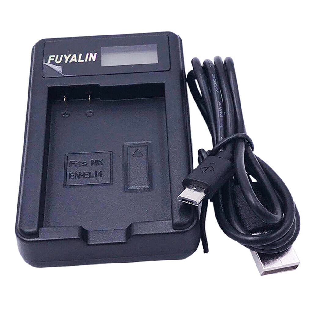 Camera charger for Nikon EN EL14 D3200 D3300 D3500 D5300