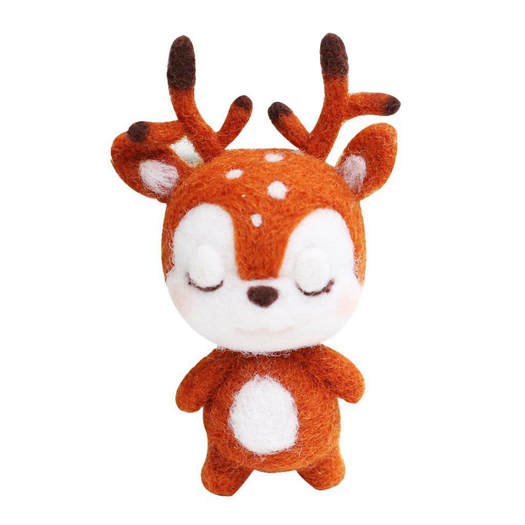 Animal Deer Needle Felting Kit For Beginners with Basic Tools and Tutorials
