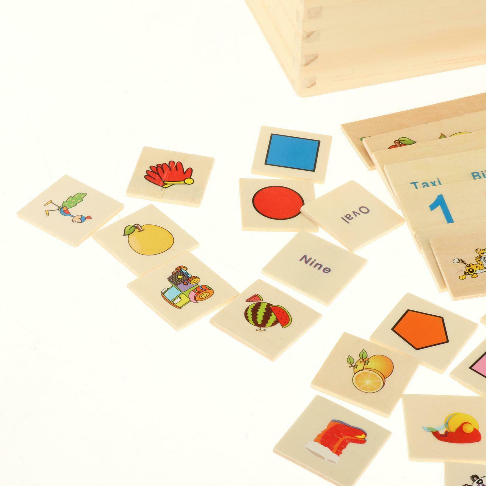 Wooden Puzzle Sorting Toys w/ Sorting Lid Learning Game for Toddlers Kids