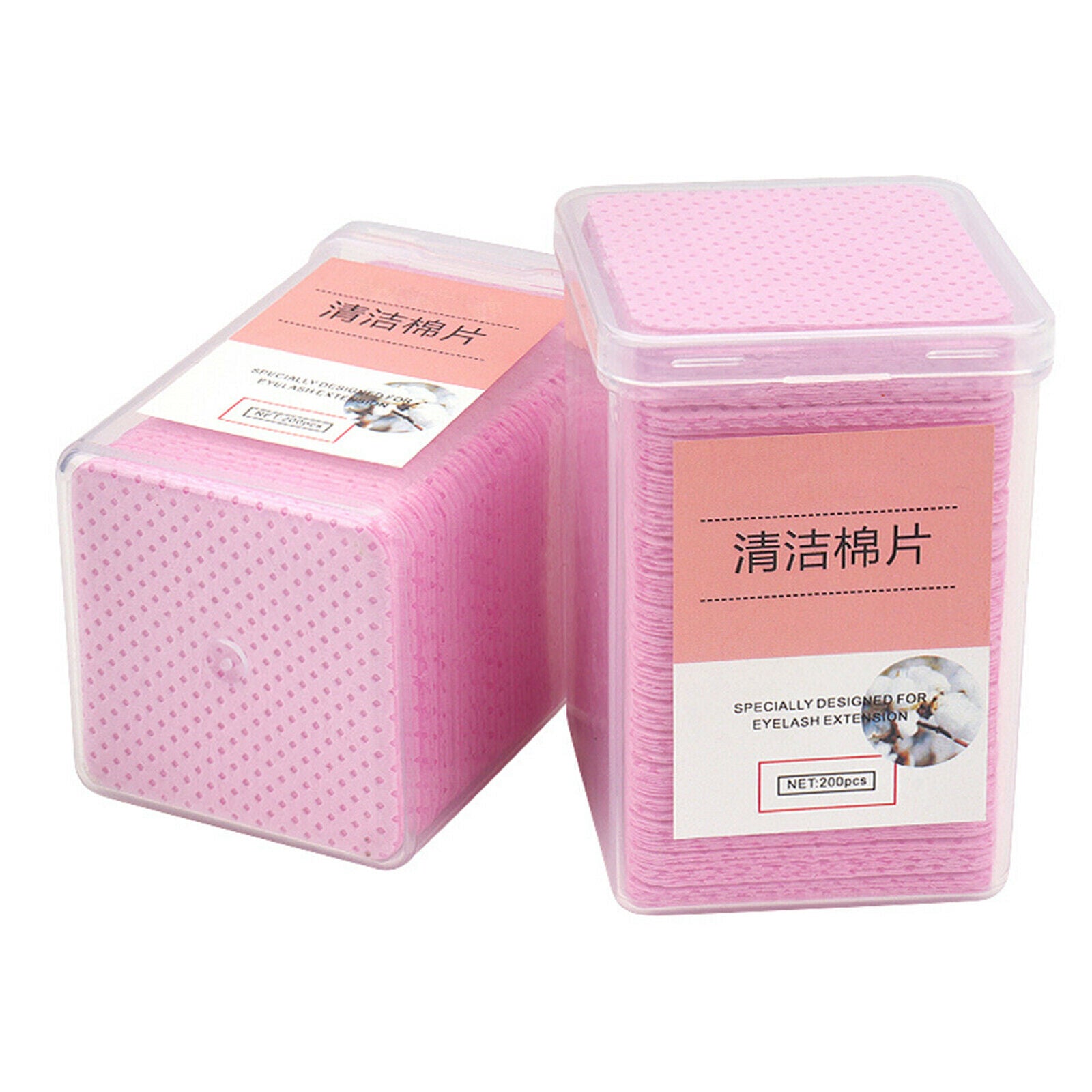 200Pcs Glue Wipes Glue Wiping Cloth Nail Polish Removers Tools for Eyelash