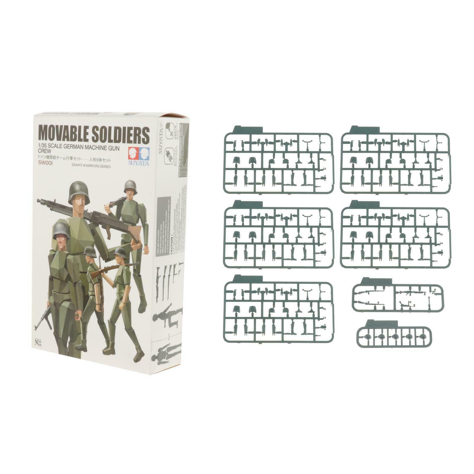 1:35 DIY The Second World War German Infantry Crew Toys Soldiers Figures Kit