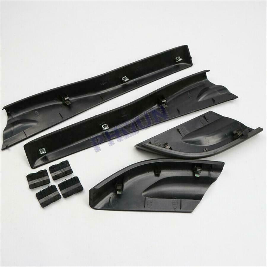 Car Roof Rack Rail End Cover Shell Replacement Black For Hyundai Tucson 2004-08