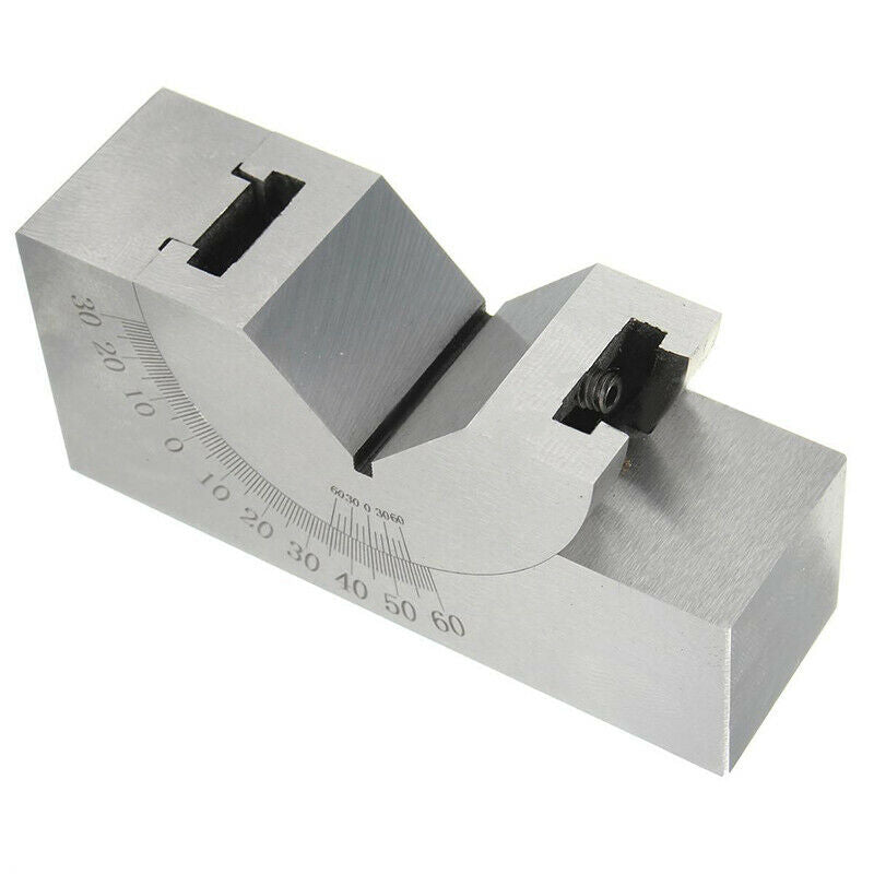 0Â°to60Â° Adjustable Angle V-Block Precision Gauge Micro-Milling Setting + Wrench