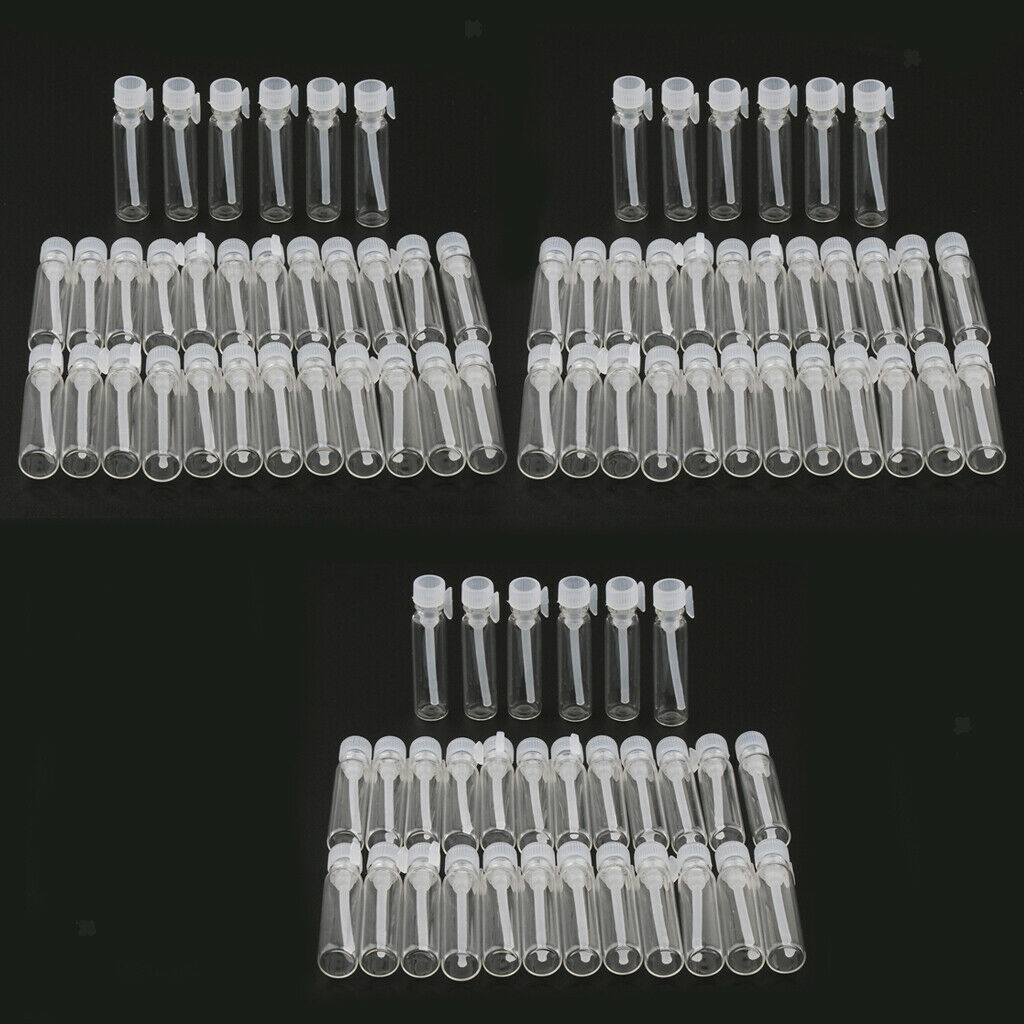 90X Mini Empty Perfume Trial Bottle Sample Vial Essential Oil Jar Cannings