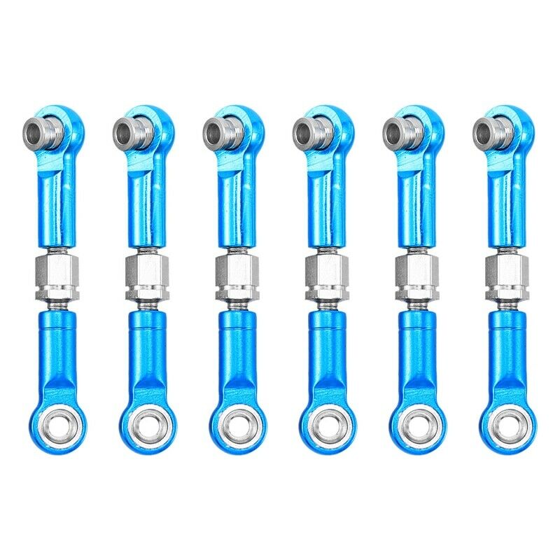 1Set Stee Pull Rod Adjustable RC Stee Lever for WLtoys 1/18 A959-B A969 A979 KP1