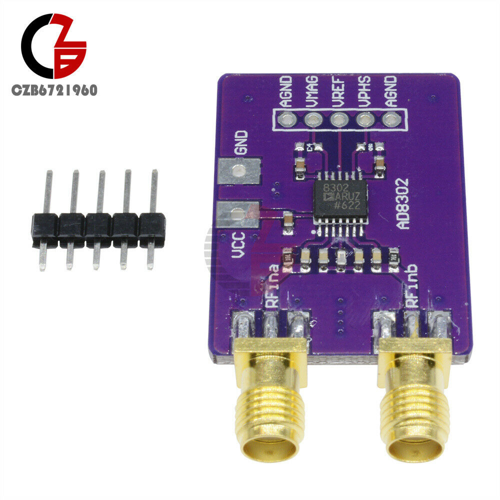 AD8302 Amplitude Phase RF Detector Module IF 2.7GHz Phase Detection for Arduino