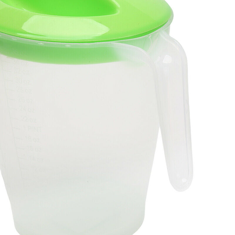 1000ML Plastic Graduated Measuring Cup water Jug with Cover Kitchen Bakin.l8