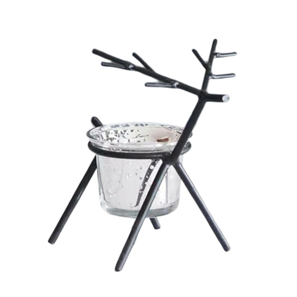 4 X Iron Candle  Table Wedding Party Supplies Home Desktop Decor Black