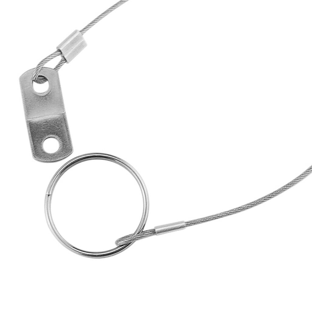 316 Stainless Steel Quick Release Pin Lanyard for Boat Deck Hinge 300mm