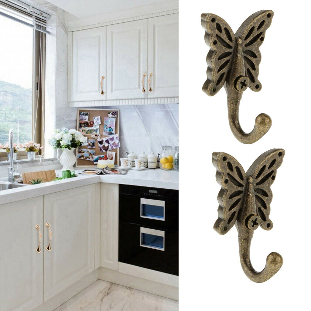 6 x DOOR KITCHEN CABINET DRAW DOOR HANGER CLOTHES SPOONS TOWEL HOLDERS