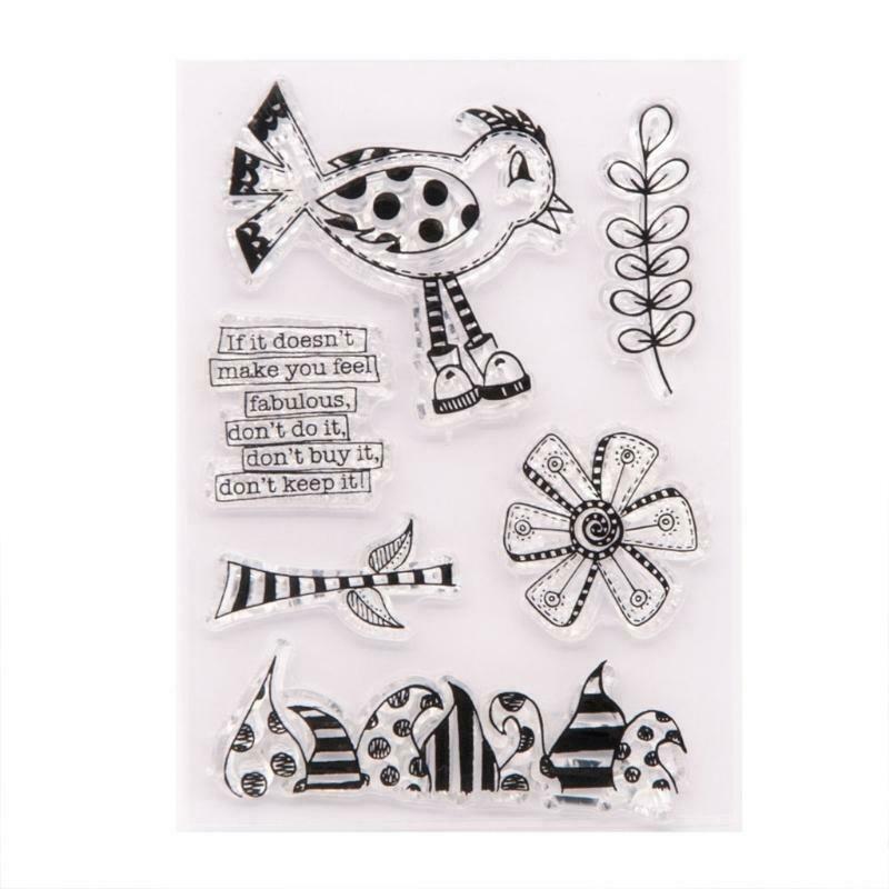 Bird Silicone Clear Seal Stamp DIY Scrapbooking Embossing Photo Album Card Decor