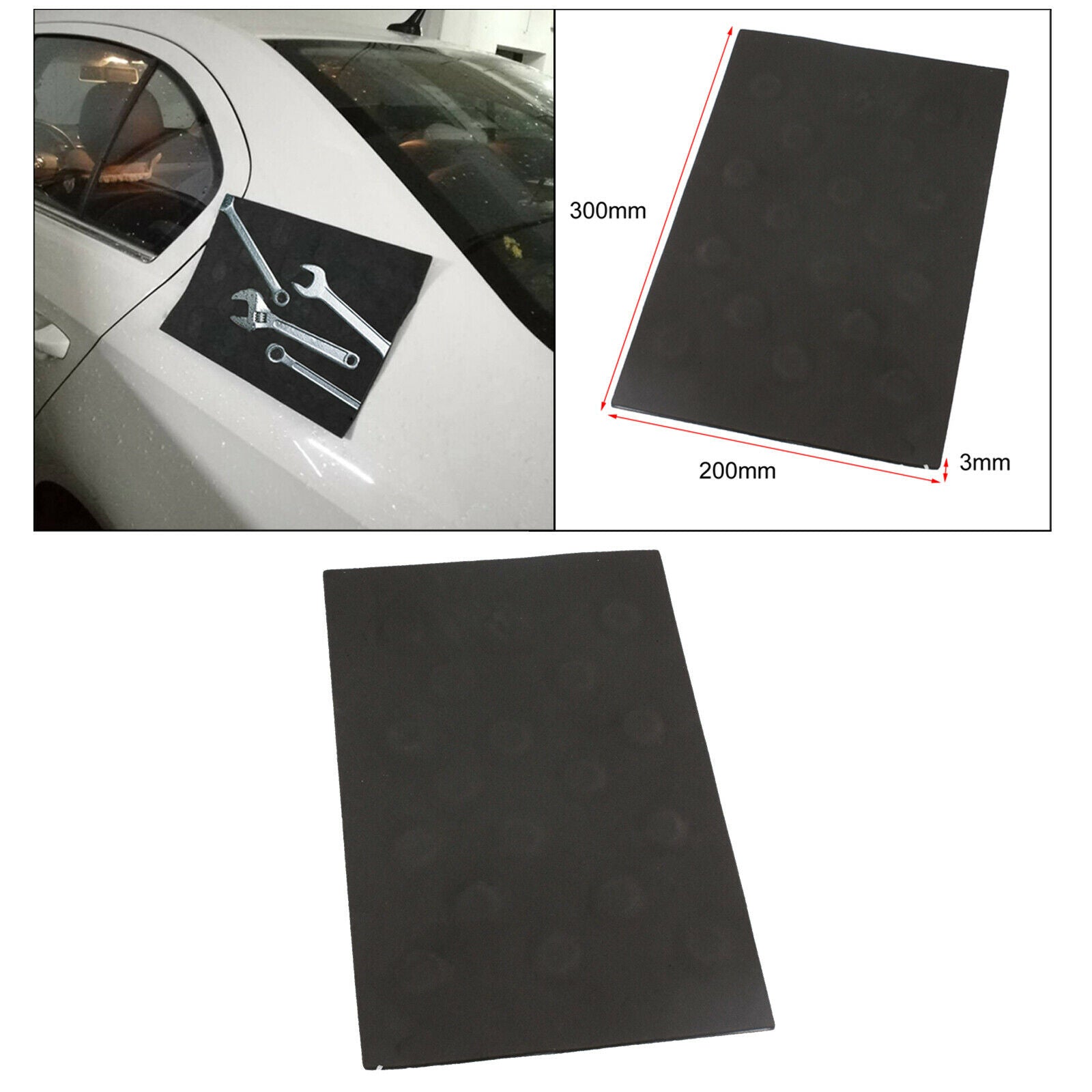 Large  Pad Holder Storage Mat Holds Repair Tool While Working Black