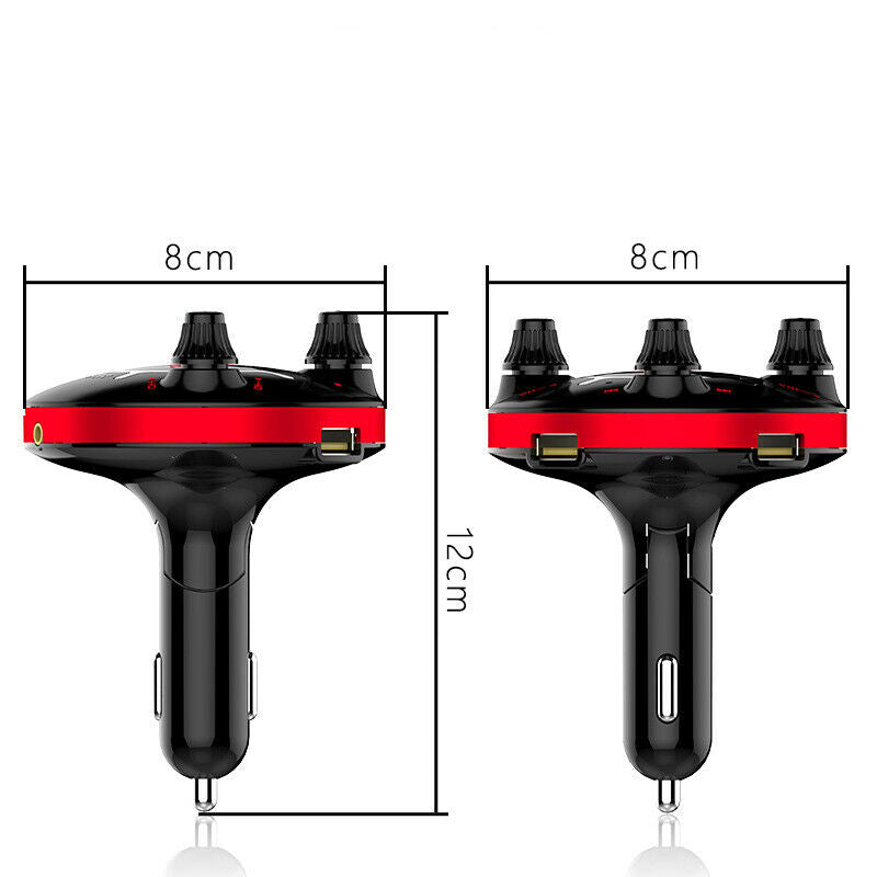 MP3 Player with bluetooth Car Handsfree FM Transmitter Wireless Adapter 12-24V