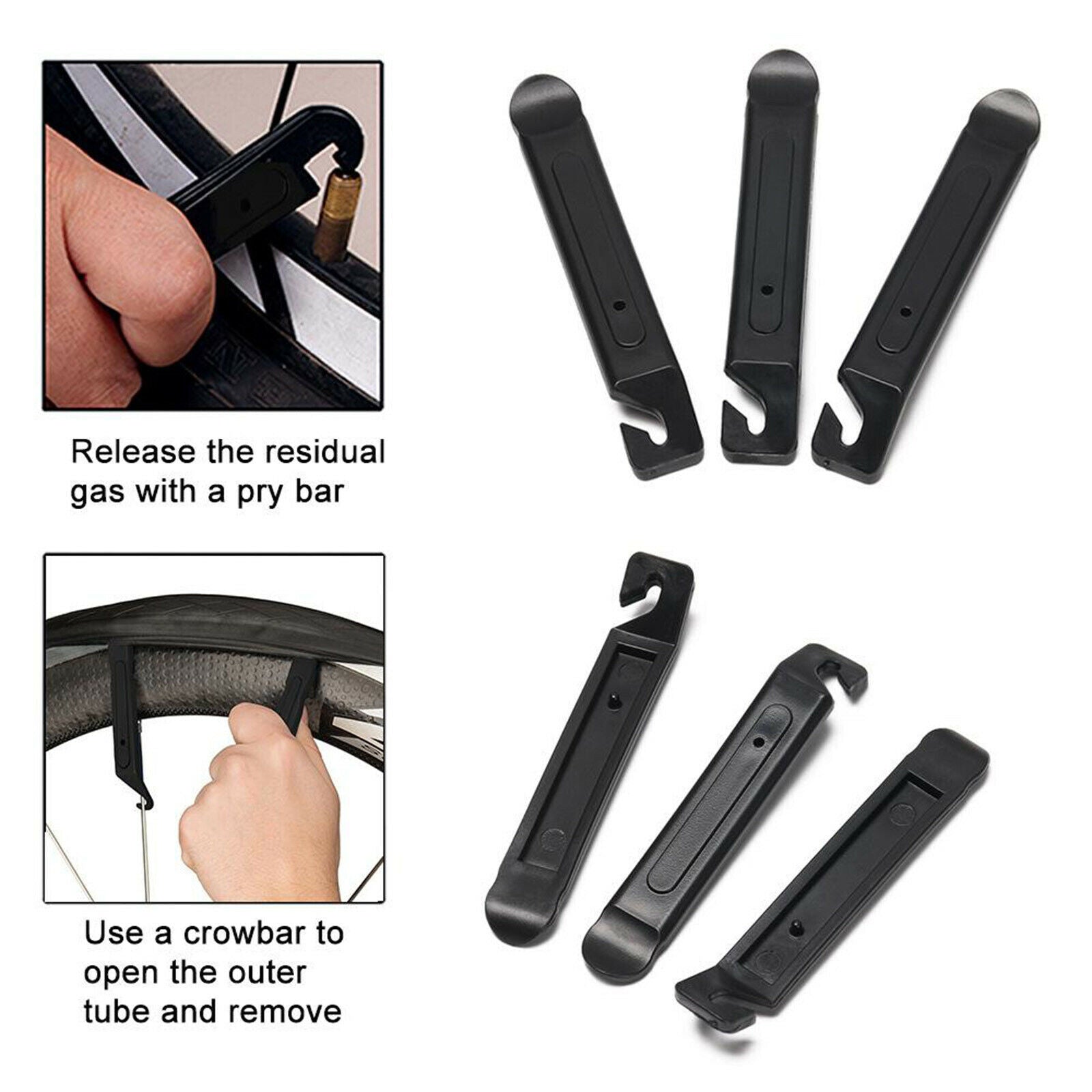 10pcs Bike Tire Levers Durable Nylon Bicycle Tire Changing Tool Cycle Flat Tires