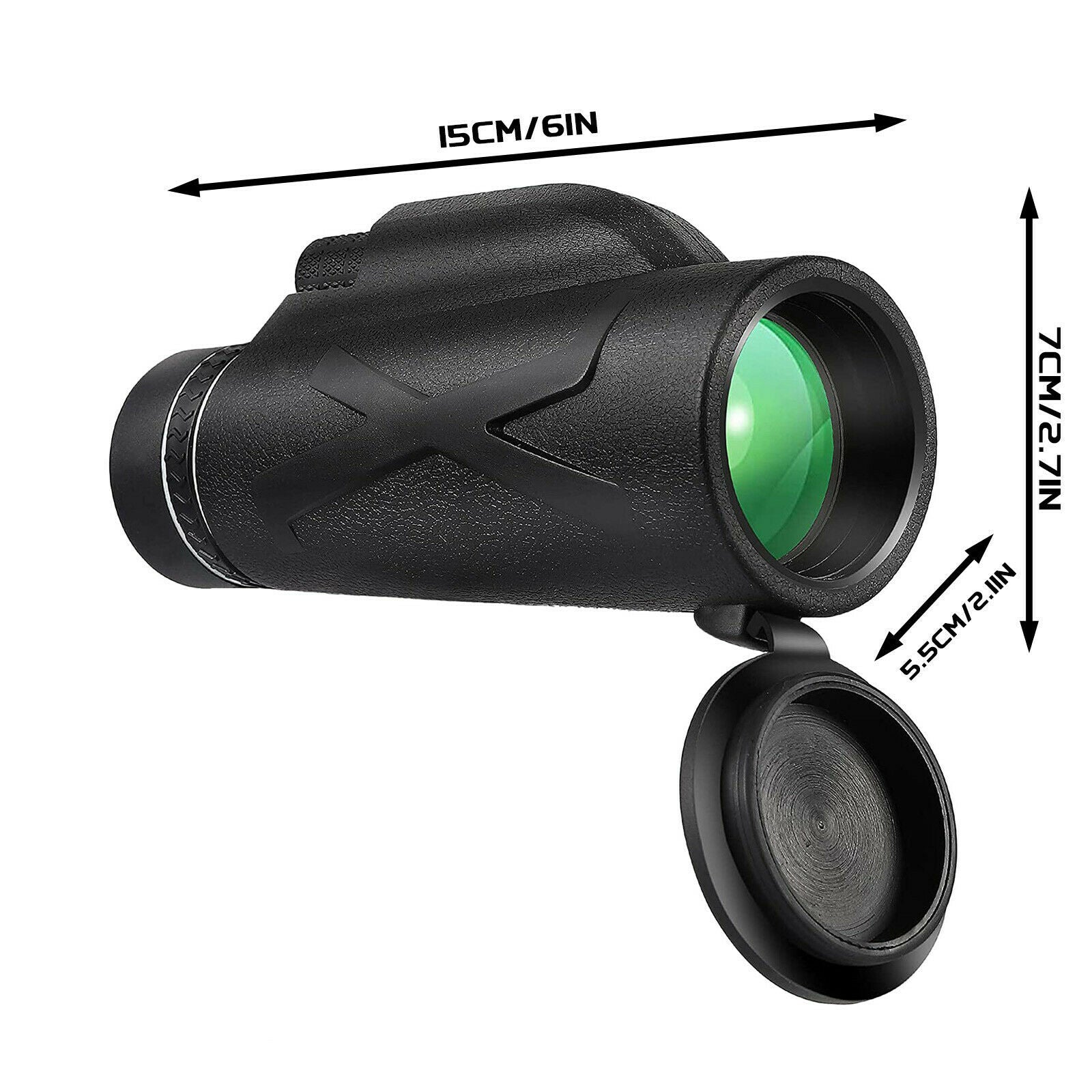 Monocular Telescope HD Waterproof Holder & Tripod Fog Resistant Hunting Camping
