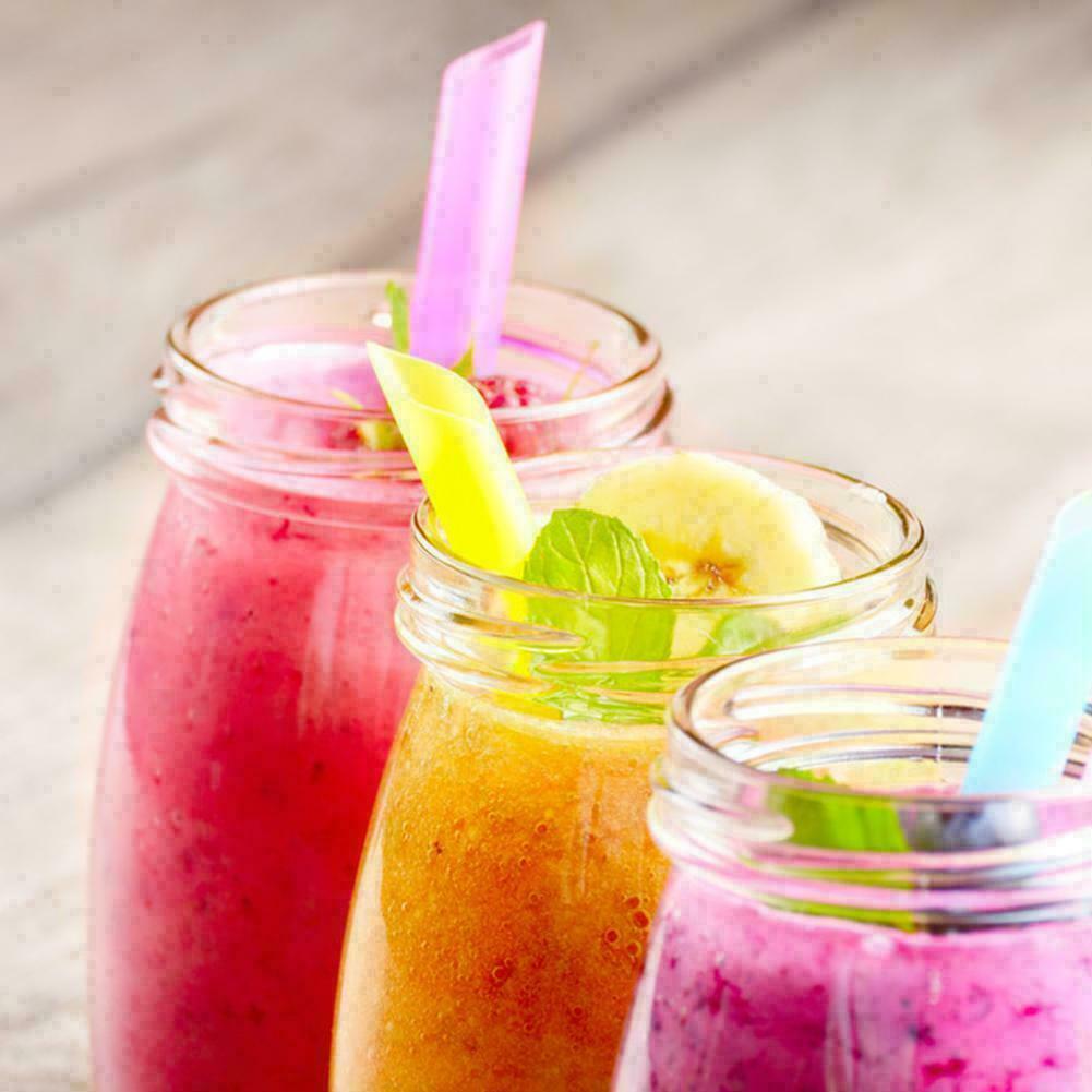 100 Jumbo Drinking Straws Wide Party Smoothies Bubble Tea Milkshake Straw