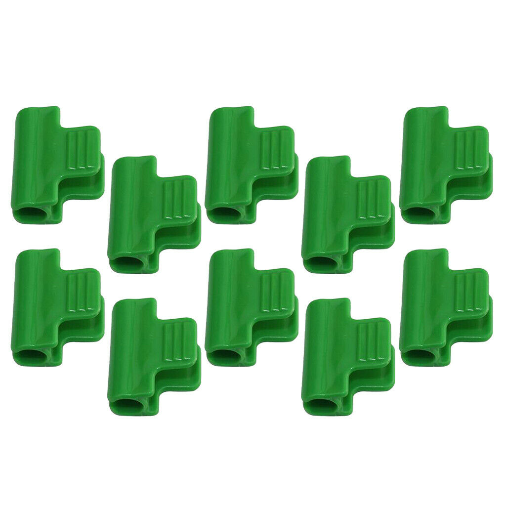 60 Pieces Fixed Pipe Clamps 11mm/0.43inch Plant Stakes Greenhouse Film Hoop