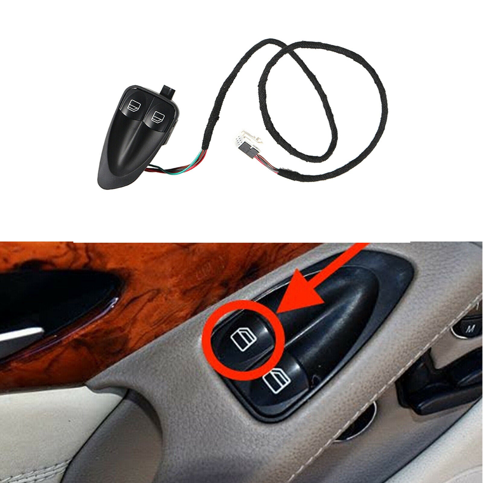 Front Left Door Window Lift Switch Control Parts Suitable for Mercedes R230