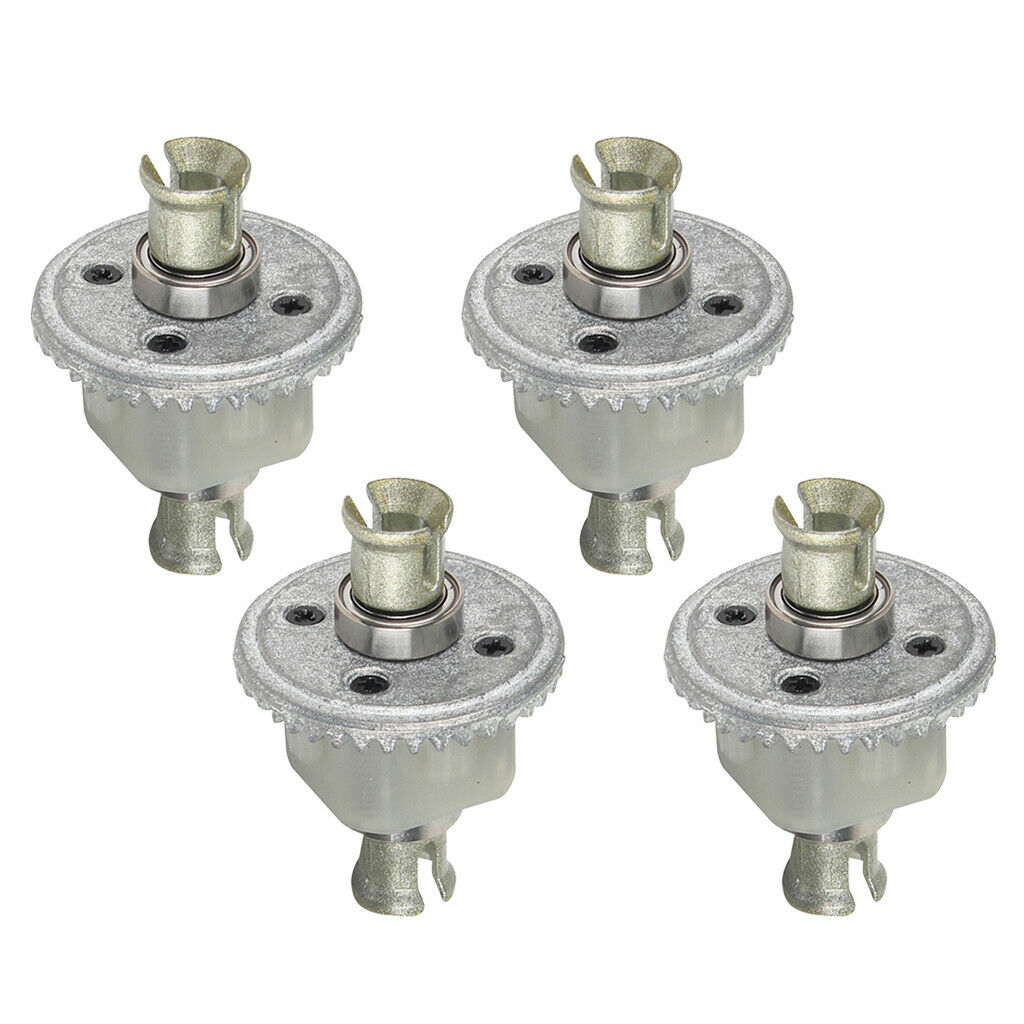 4Pcs 1:10 Scale RC Metal Differential Spare Parts For XLH 9125 RC Car Kits