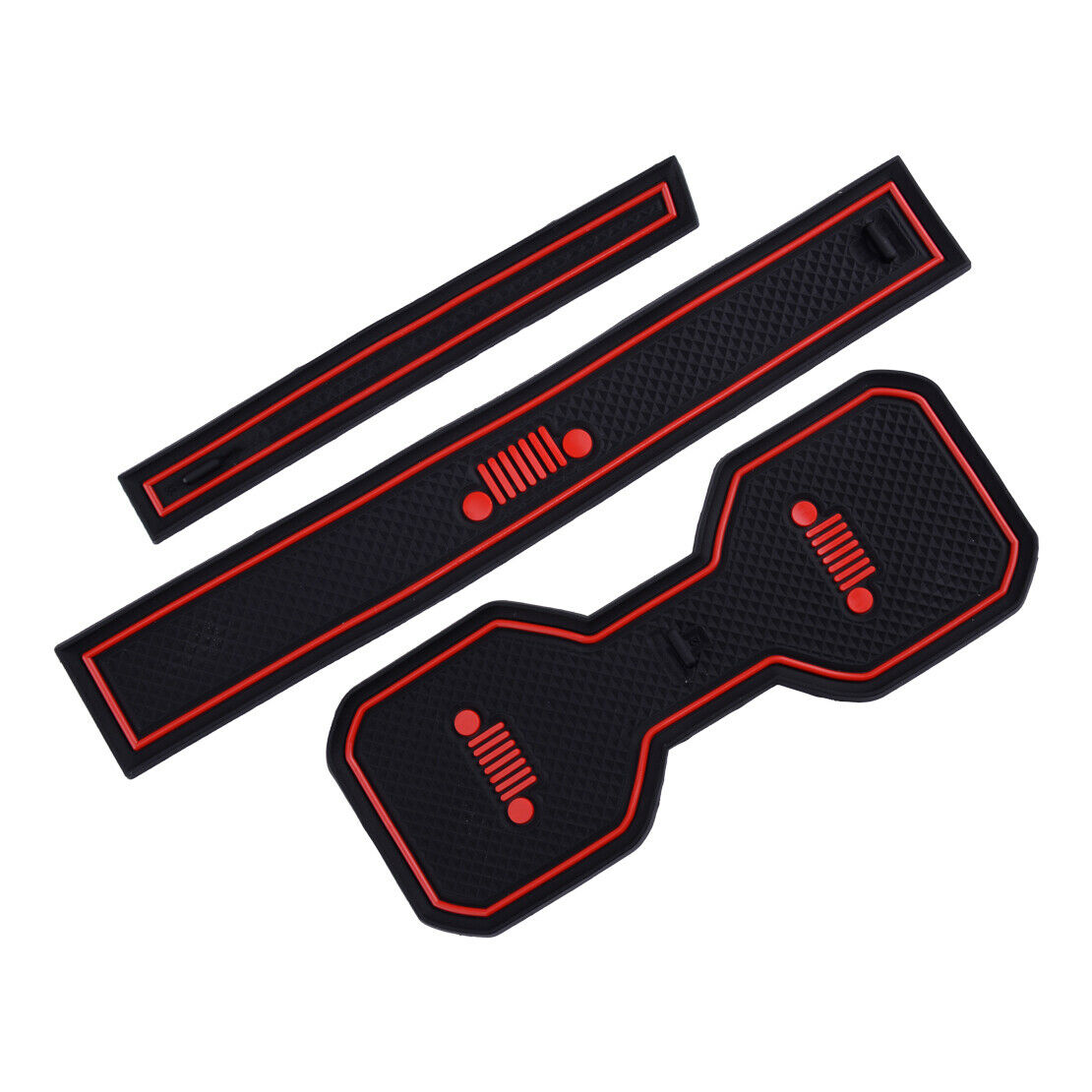 Door Gate Slot Mats Rubber Cup Holder Non-slip Pad fit for Jeep Renegade New Atn