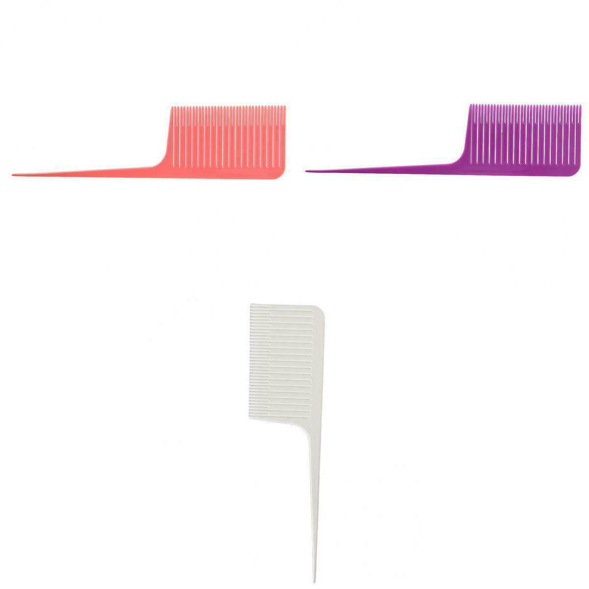3x Plastic Weave Highlighting Foiling Hair Heat Resistant Combs Dyeing