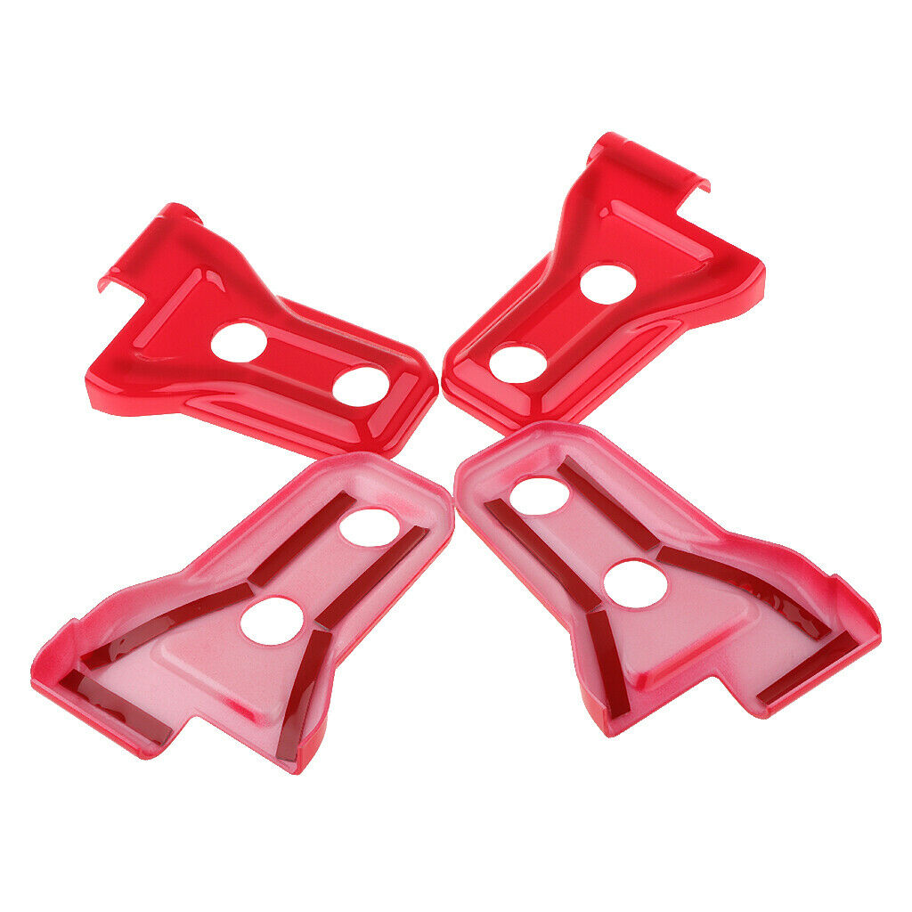 4 Sets 2-Door Red Door Hinge Cover Protectors Fits For Jeep Wrangler JL 2018