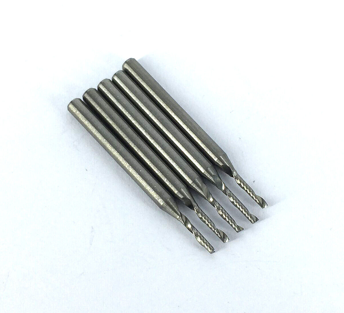 5 pcs 1.5mm Single Flute Carbide Spiral End Mills Router Bit 8mm CEL [M_M_S]