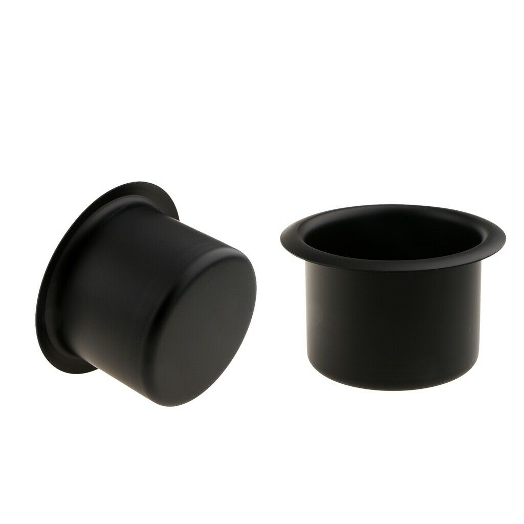 2pcs Black Marine Boat Car Truck Camper RV Bottle Cup Drink Holder Storage