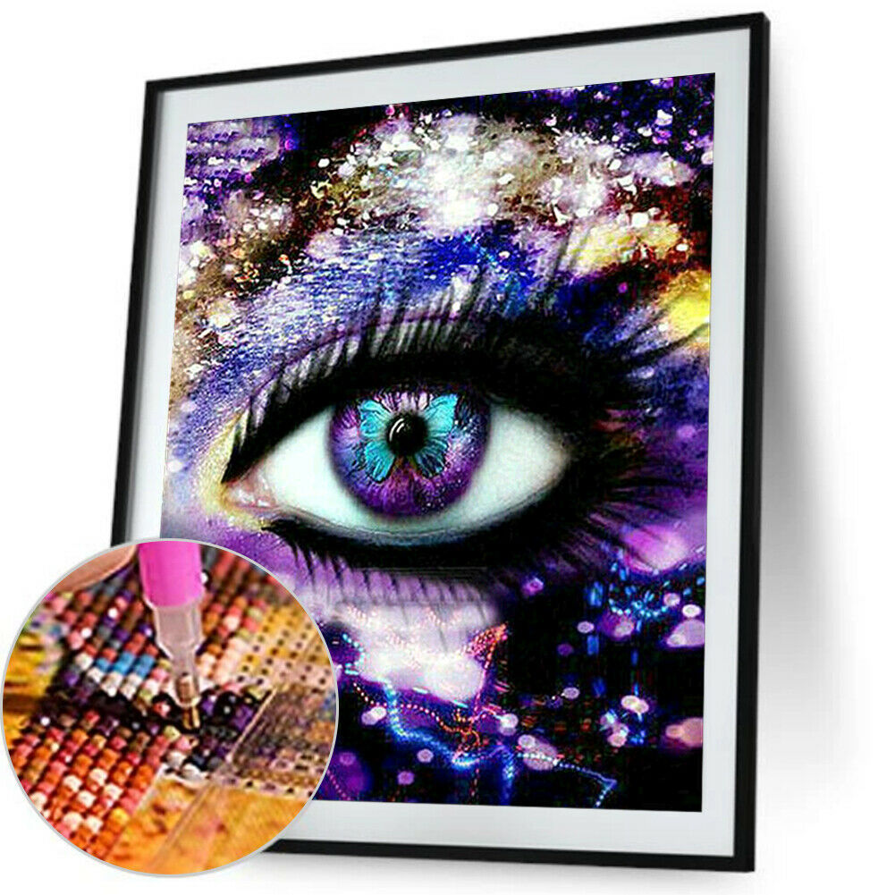 5D DIY Diamond Painting Full Drill Rhinestone Mosaic Kits Eyes Cross Stitch @