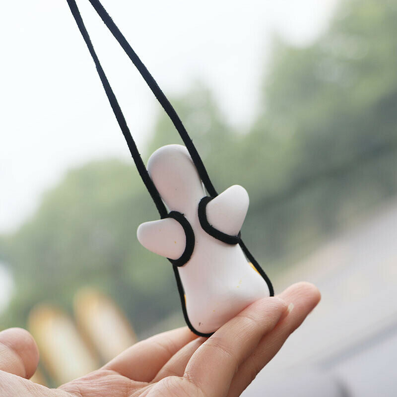 Cute Anime Car Accessories Swing Duck Pendant Auto Rearview Mirror Ornaments SJ