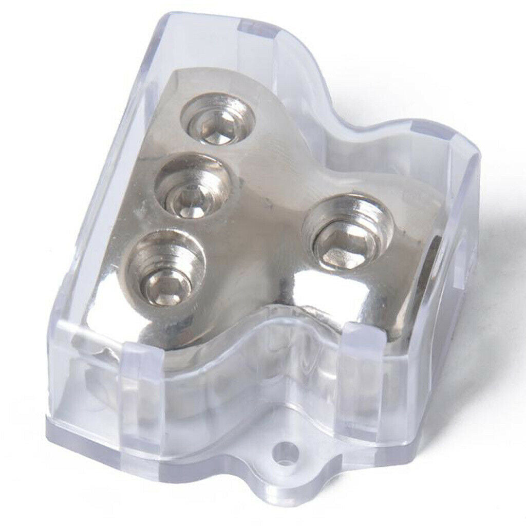 Car Stereo Power Ground Cable Splitter Distribution Block 1 In 3 Ways Out