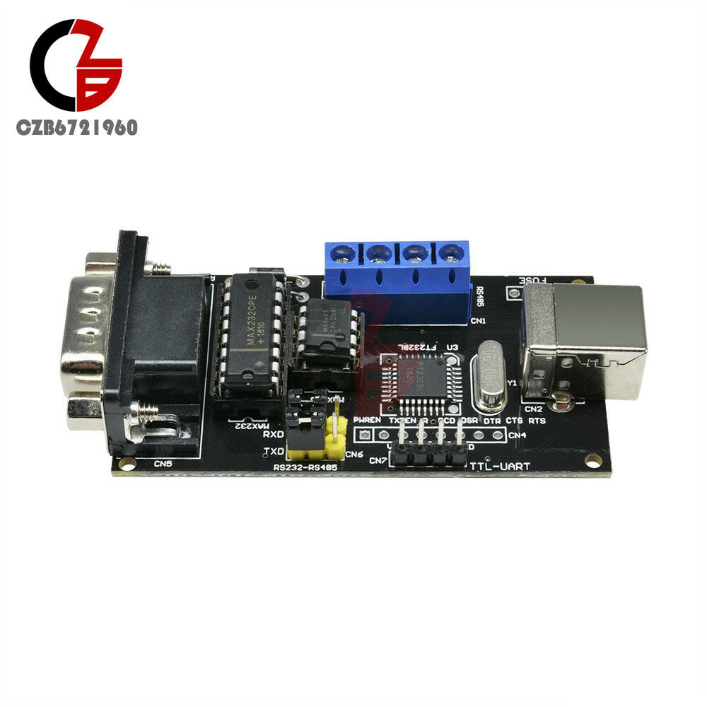 USB to Serial RS232/UART TTL/RS485 DB9 Converter Adapter Module FTDI FT232BM/BL