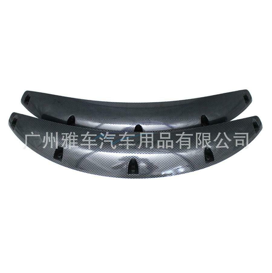 1 Pair of Carbon Fiber Universal Car Wheel Eyebrow Stickers Arch Protector Trim