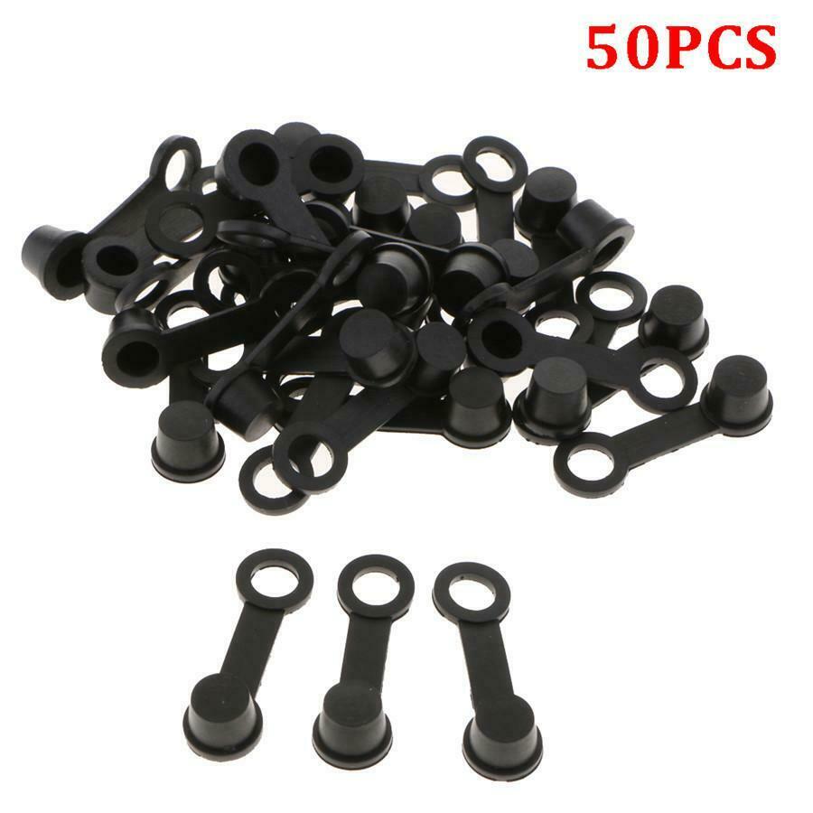50 Motorcycle Brake Bleeder Screw Caps Grease Zerk Fitting Cap Rubber Dust Cover