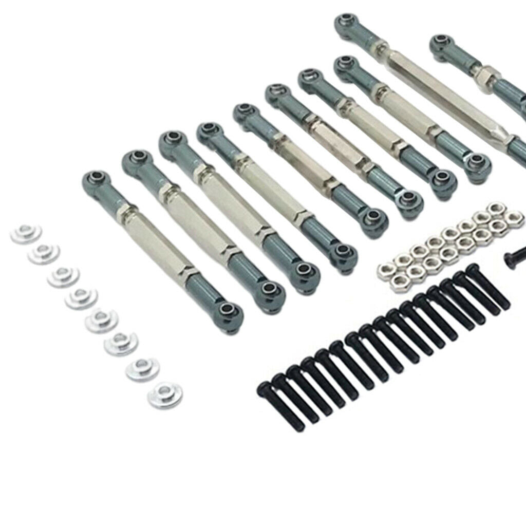 RC Pull Rod Steering Link Rod for MN D90 D91 D96 MN99S 1/12 RC Car Titanium