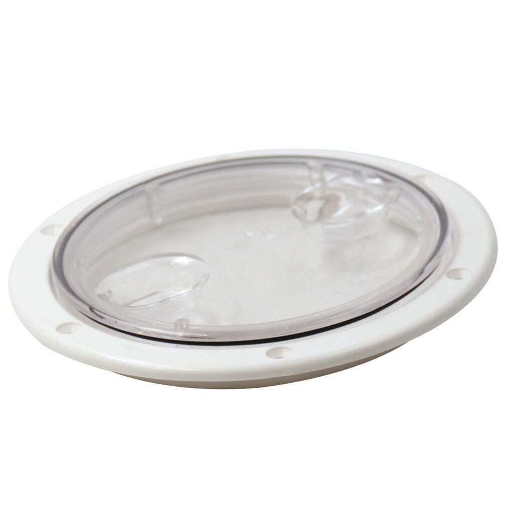 Inspection Access Hatch Cover 6inch - Deck Plate for Boat /Yacht Marine, White