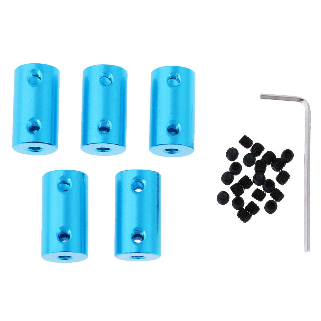 5x 4mm to 8mm Alloy Shaft Coupling Motor Coupler Connector for RC Car