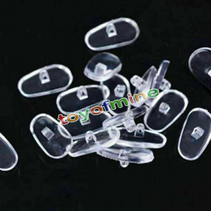 100x Eyeglass Sunglass Glasses Spectacles Anti-Slip Silicone Nose Pad Screw-On