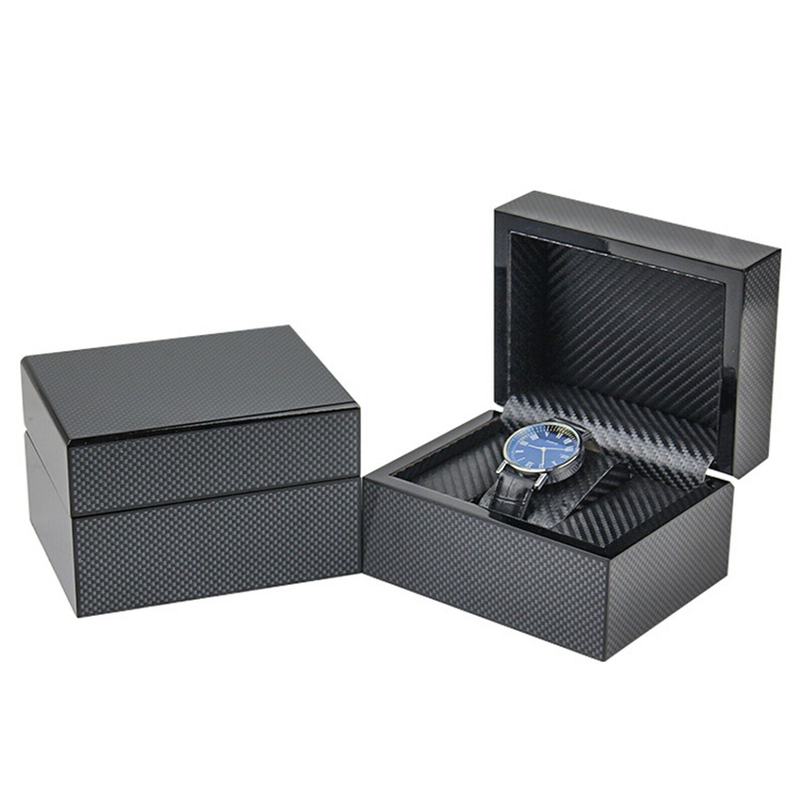 Single Slot Watch Gift Box Men Jewelry Rings Necklace Organizer Holder