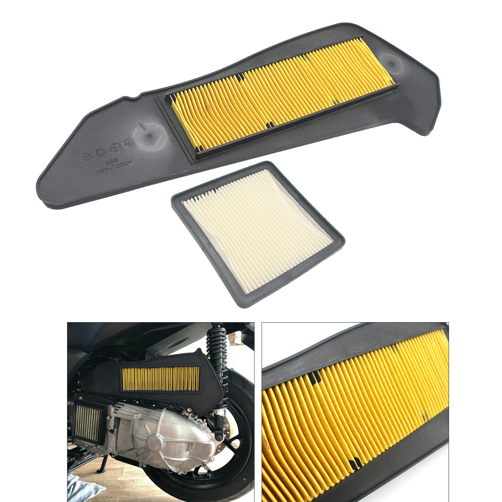 2pcs Motorbikes Air Filter Air Intake Cleaner Fit for YAMAHA Xmax 250 300